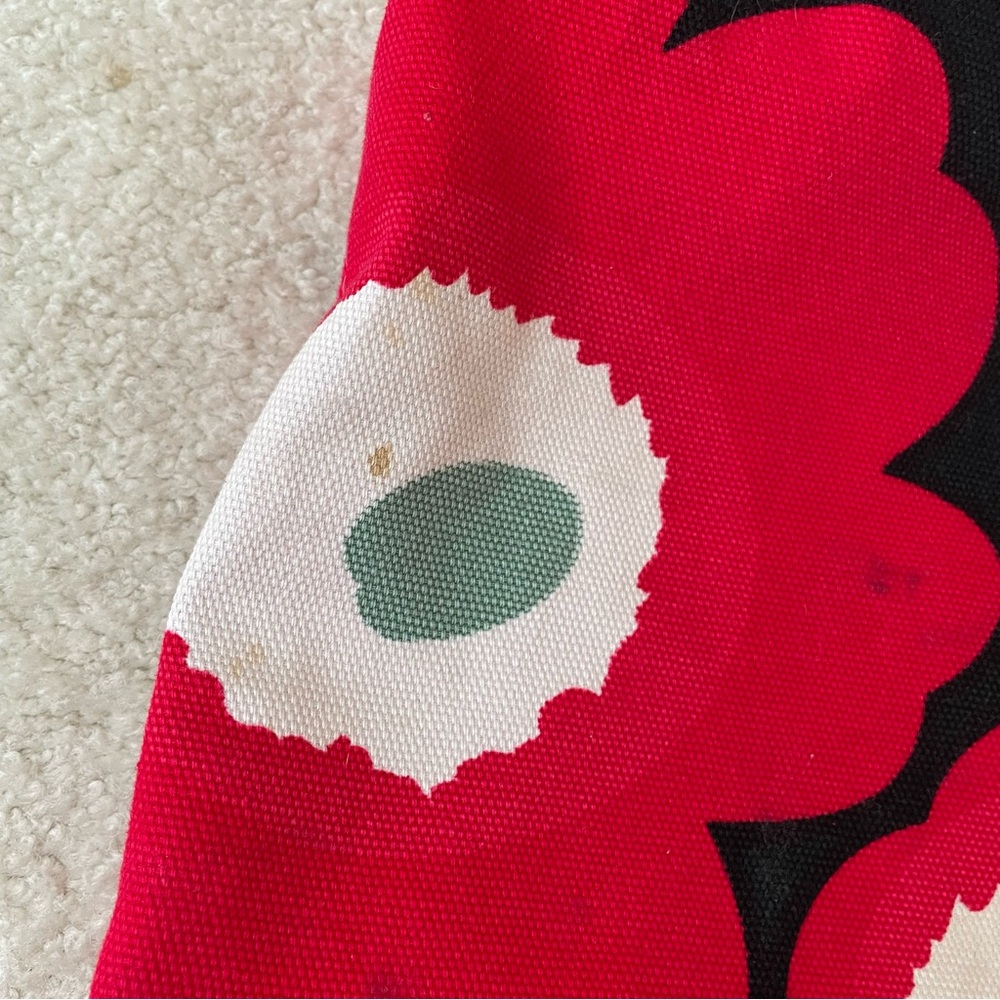 Marimekko Avon Breast Cancer Crusade Red/Pink Floral Tote Bag (Stained) - Picture 3 of 15